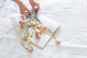 本とお花